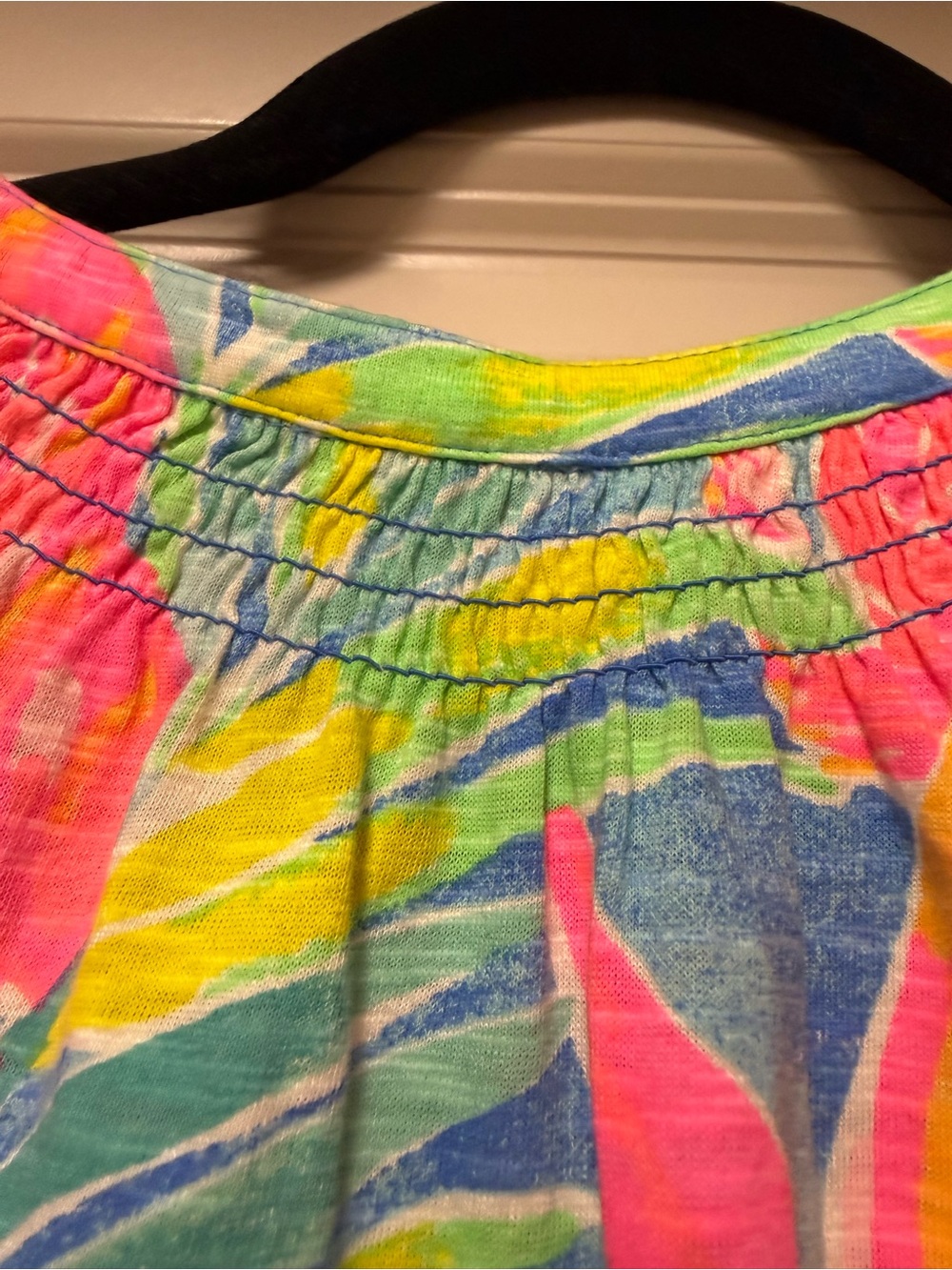 Lilly Pulitzer Pastel Watercolor Knit Top - Blue, Pink & Yellow - Picture 5 of 6